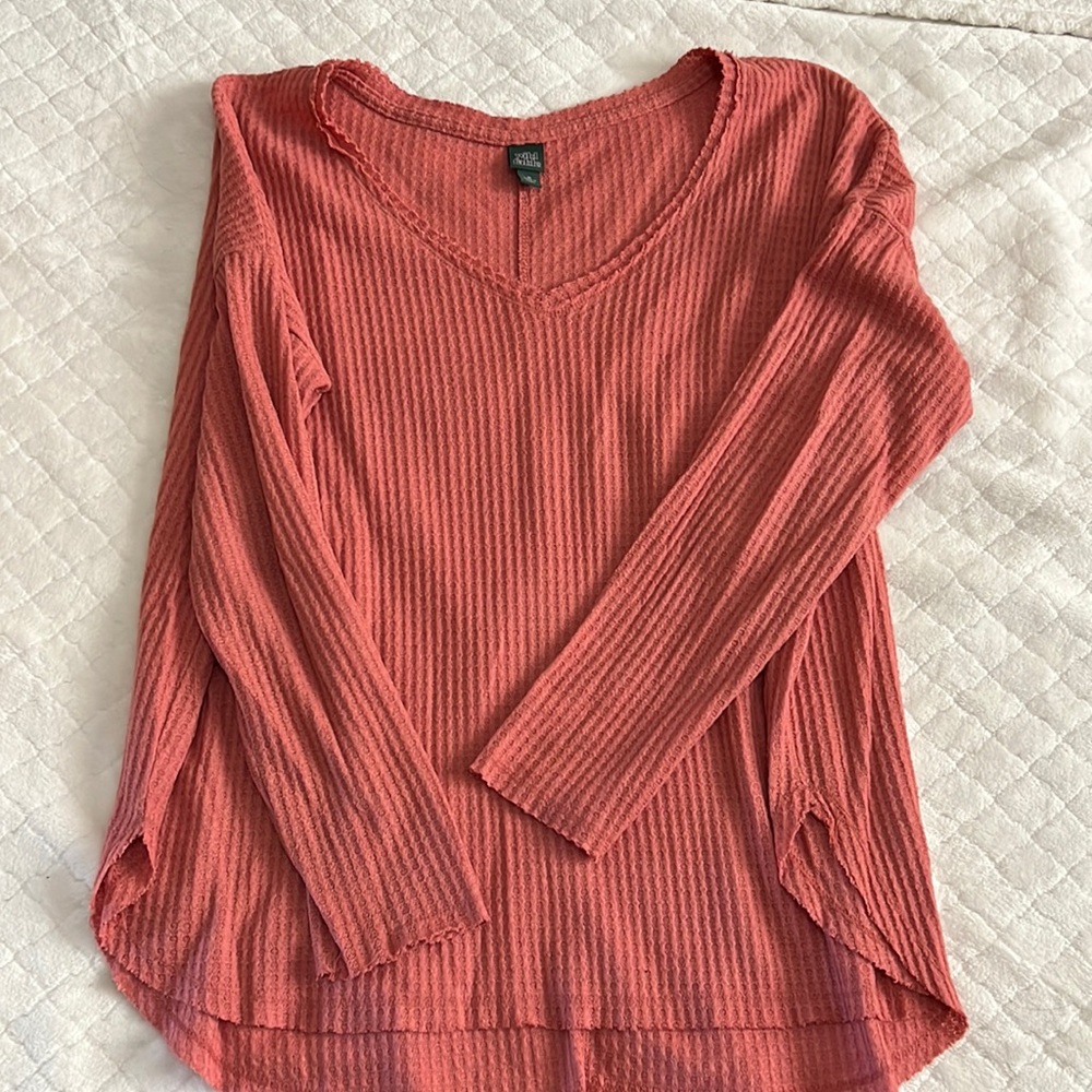 Wild Fable oversized thermal v neck top